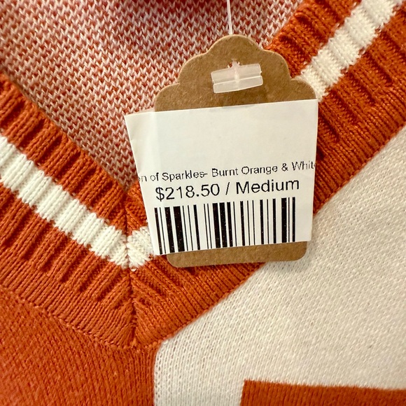 Texas Longhorns Orange and White Sweater Dress - Picture 3 of 3
